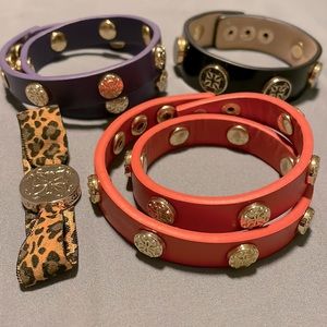 NWOT Rustic Cuff Leather wrap bracelet bundle